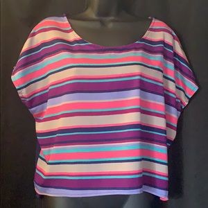 Striped multi color blouse🌸